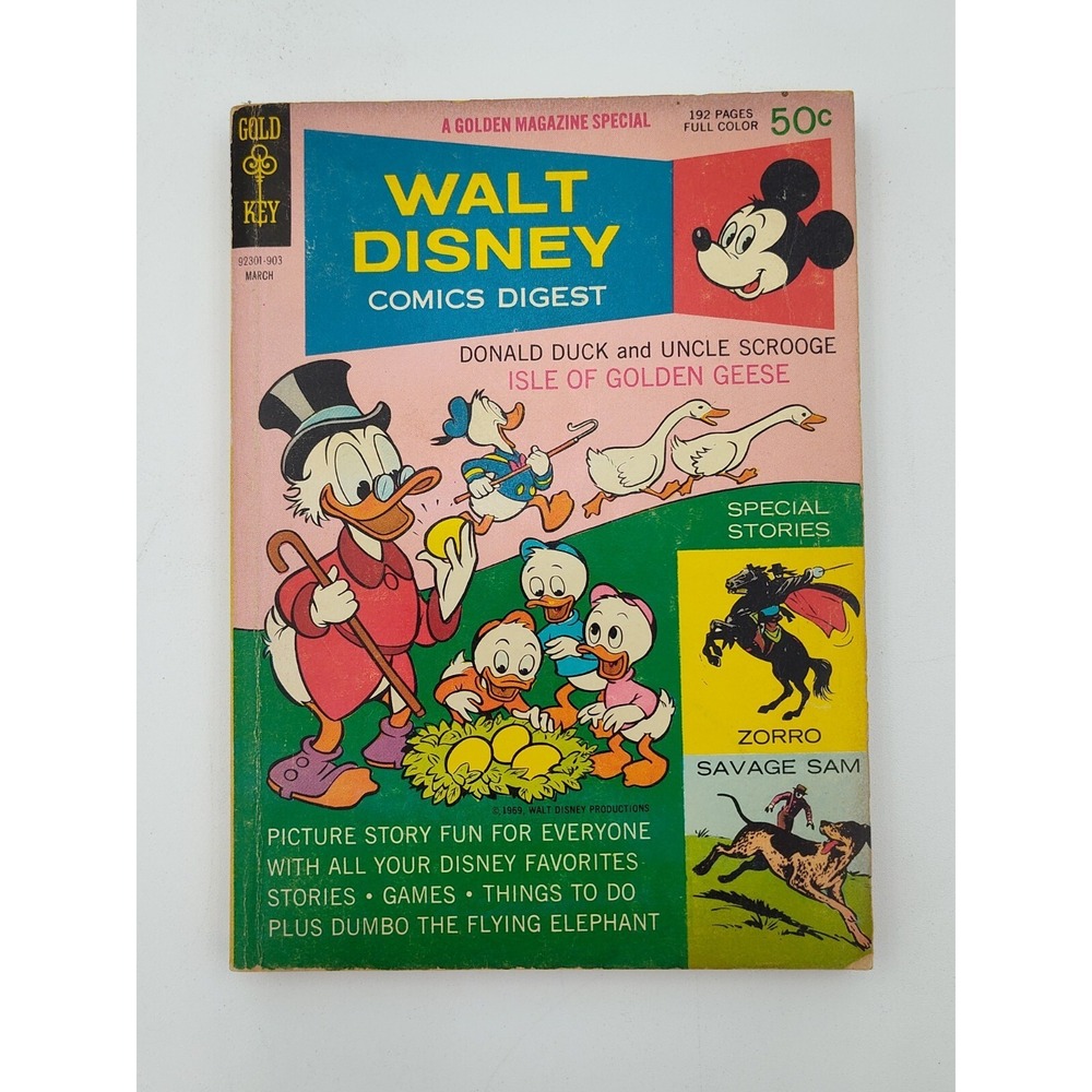 1969 WALT‎ DISNEY COMICS Book Donald Duck Uncle Scrooge📸SEE PICS📸